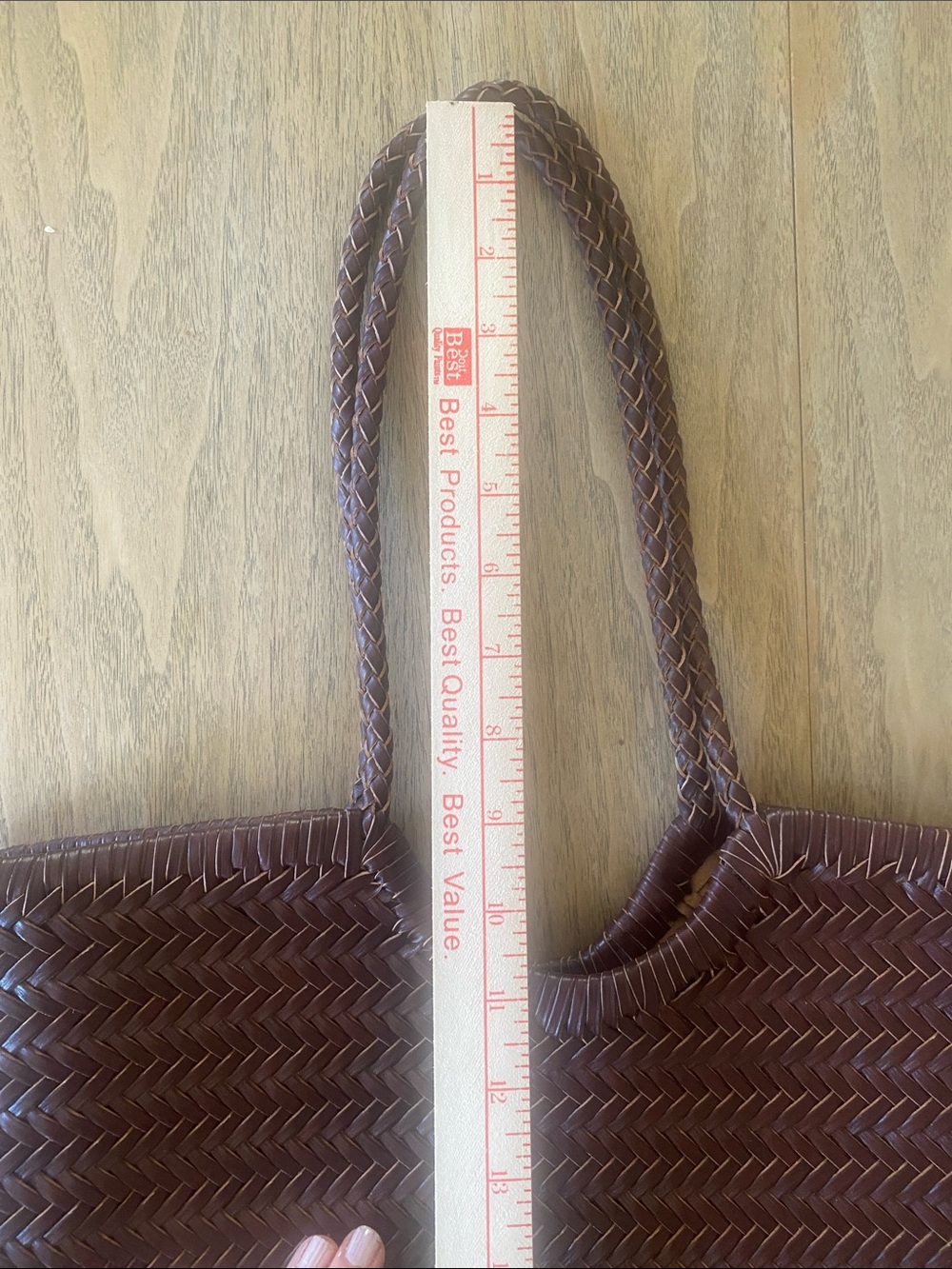 Woven Leather Tote Bag in Dark Brown
Similar to Dragon Diffusion Bag - Picture 5 of 10